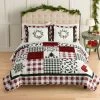 St. Nicholas Square® Holiday Patchwork Quilt Set With Shams