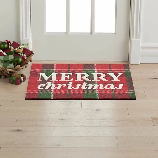 St. Nicholas Square® Merry Christmas Holiday 19.5'' X 30'' Accent Rug 2 St. Nicholas Square® Merry Christmas Holiday 19.5'' X 30'' Accent Rug - Image 2