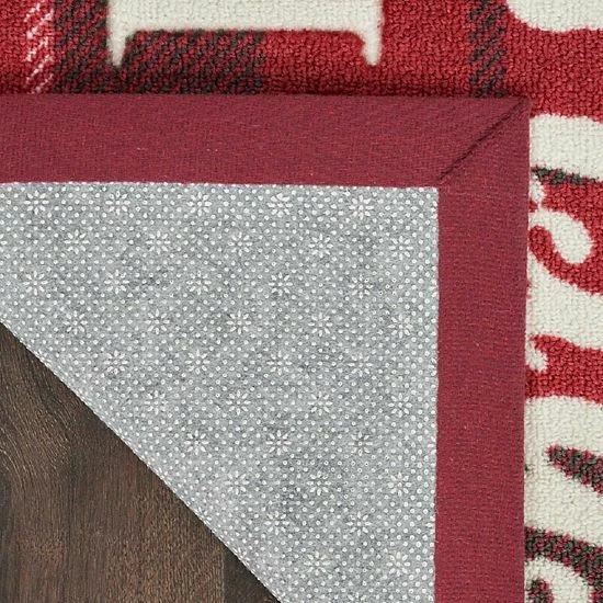 St. Nicholas Square® Merry Christmas Holiday 19.5'' X 30'' Accent Rug 4 St. Nicholas Square® Merry Christmas Holiday 19.5'' X 30'' Accent Rug - Image 4