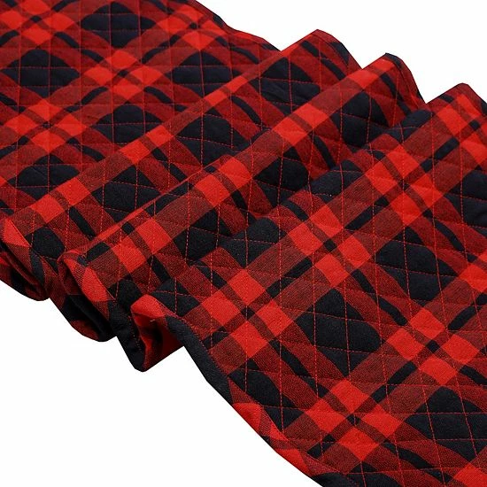 St. Nicholas Square® Cabin Buffalo Plaid Quilted Table Runner - 36" 4 St. Nicholas Square® Cabin Buffalo Plaid Quilted Table Runner - 36" - Image 4