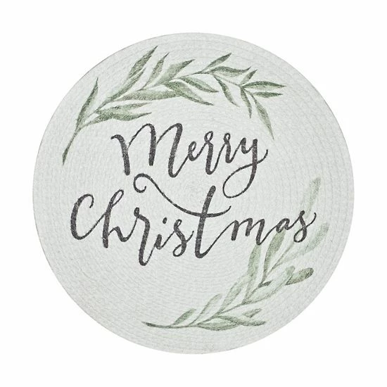 St. Nicholas Square® Braided Merry Christmas Placemat 1 St. Nicholas Square® Braided Merry Christmas Placemat