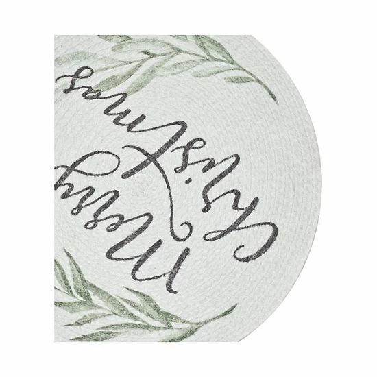 St. Nicholas Square® Braided Merry Christmas Placemat 2 St. Nicholas Square® Braided Merry Christmas Placemat - Image 2