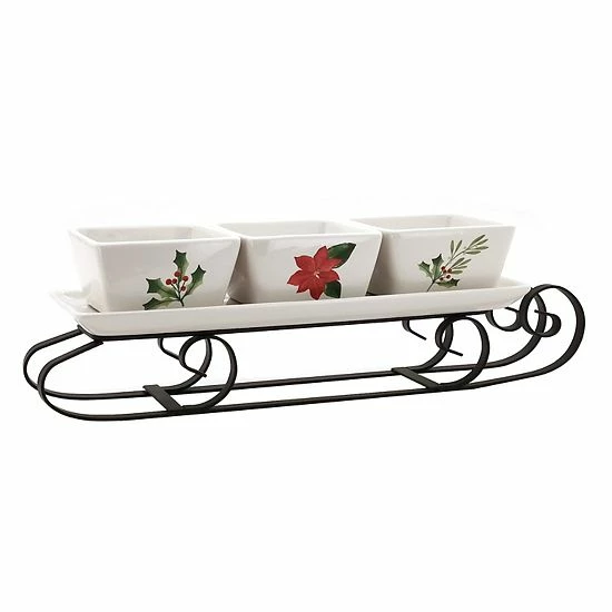 St. Nicholas Square® Humble Estate Ceramic Sled Server 3 St. Nicholas Square® Humble Estate Ceramic Sled Server - Image 3