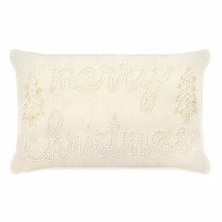 St. Nicholas Square® Beaded Merry Christmas Throw Pillow