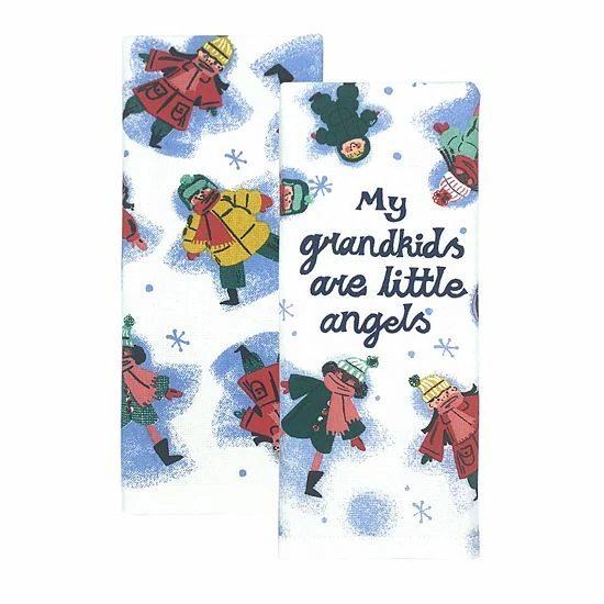 St. Nicholas Square® Grandkid Angels Kitchen Towel 2-pk. 1 St. Nicholas Square® Grandkid Angels Kitchen Towel 2-pk.