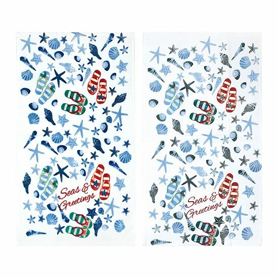 St. Nicholas Square® Seas And Greetings Kitchen Towel 2-pk. 3 St. Nicholas Square® Seas And Greetings Kitchen Towel 2-pk. - Image 3