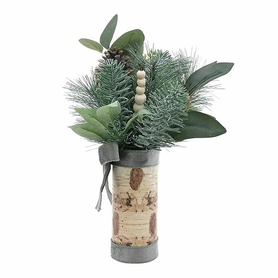 St. Nicholas Square® Glitter Artificial Birch Greenery Table Decor 2 St. Nicholas Square® Glitter Artificial Birch Greenery Table Decor - Image 2