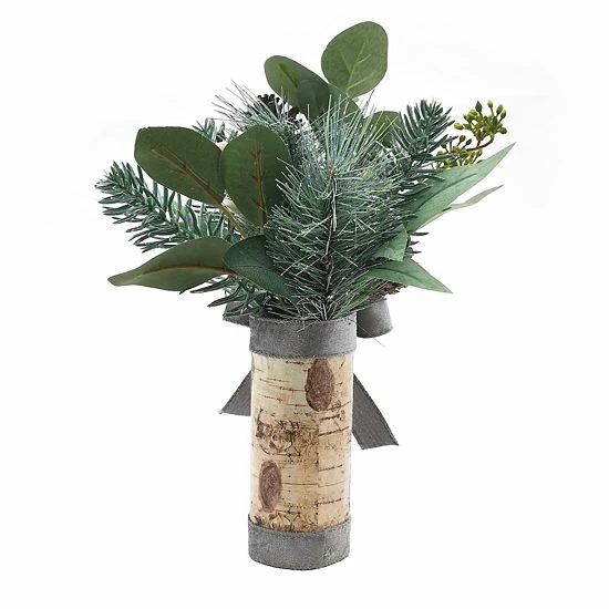 St. Nicholas Square® Glitter Artificial Birch Greenery Table Decor 4 St. Nicholas Square® Glitter Artificial Birch Greenery Table Decor - Image 4