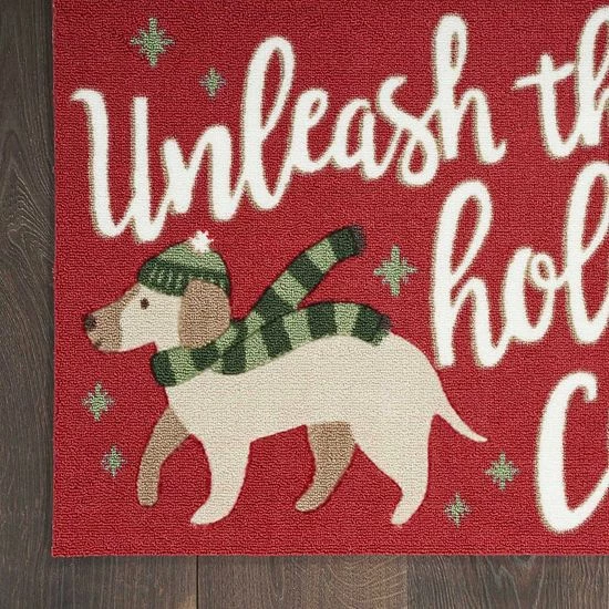 St. Nicholas Square® Dog Unleash Holiday Cheer 19.5'' X 30'' Accent Rug 3 St. Nicholas Square® Dog Unleash Holiday Cheer 19.5'' X 30'' Accent Rug - Image 3