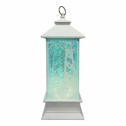 St. Nicholas Square® Lighthouse Lantern Shimmer LED Spinning Water Table Decor