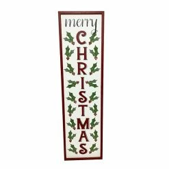 St. Nicholas Square® LED Merry Christmas Porch Floor Decor