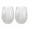 St. Nicholas Square® Yuletide Trees 2-pc. Stemless Wine Glass Set
