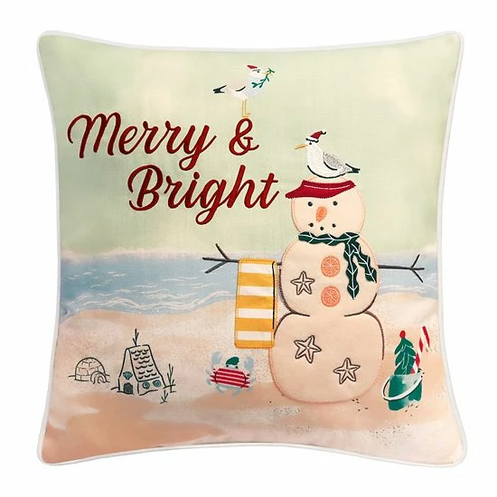 St. Nicholas Square® Merry & Bright Throw Pillow 1 St. Nicholas Square® Merry & Bright Throw Pillow
