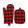 St. Nicholas Square® Buffalo Check Oven Mitt & Pot Holder Set