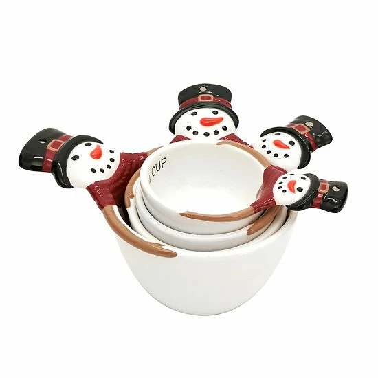 St. Nicholas Square® Yuletide Ceramic Measuring Cup Set 1 St. Nicholas Square® Yuletide Ceramic Measuring Cup Set