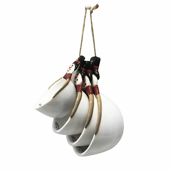 St. Nicholas Square® Yuletide Ceramic Measuring Cup Set 2 St. Nicholas Square® Yuletide Ceramic Measuring Cup Set - Image 2