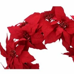 St. Nicholas Square® Artificial Red Poinsettia Wreath 6 St. Nicholas Square® Artificial Red Poinsettia Wreath -St. Nicholas Square Shop unnamed file 1236