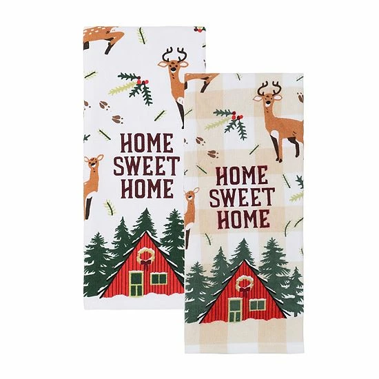 St. Nicholas Square® Home Sweet Home Kitchen Towel 2-pk. 1 St. Nicholas Square® Home Sweet Home Kitchen Towel 2-pk.