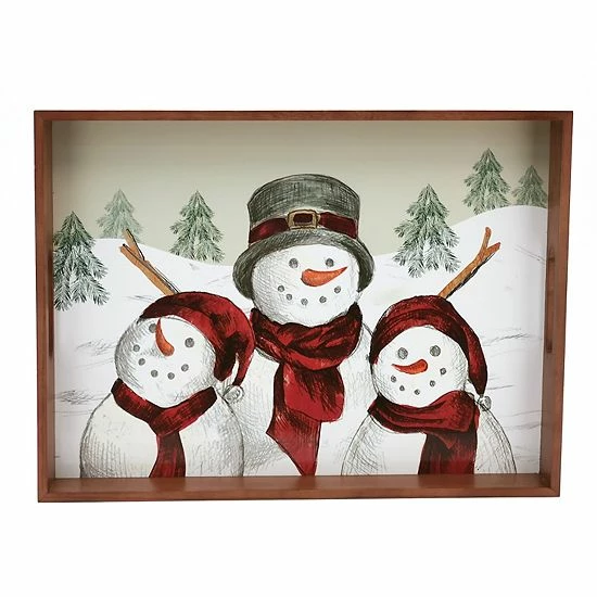 St. Nicholas Square® Yuletide Serving Tray With Handles 1 St. Nicholas Square® Yuletide Serving Tray With Handles