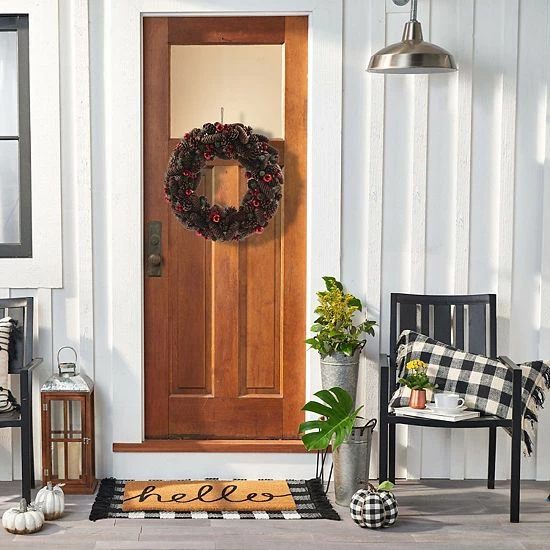 St. Nicholas Square® Pinecone Artificial Pine Wreath 4 St. Nicholas Square® Pinecone Artificial Pine Wreath - Image 4