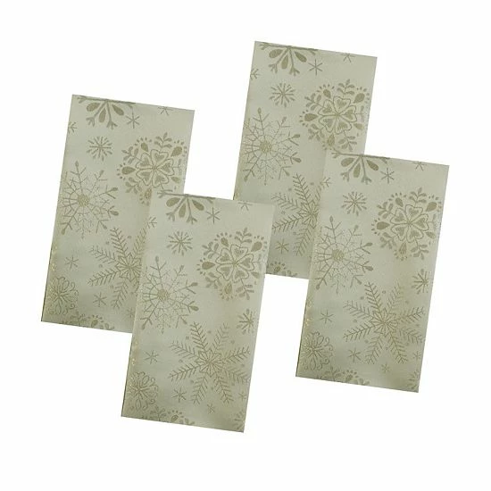 St. Nicholas Square® Snowflake Shine Jacquard Dinner Napkin 4-pk. 1 St. Nicholas Square® Snowflake Shine Jacquard Dinner Napkin 4-pk.