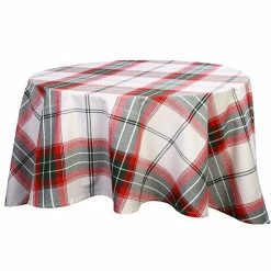 St. Nicholas Square® White Farmhouse Plaid Tablecloth -St. Nicholas Square Shop unnamed file 145
