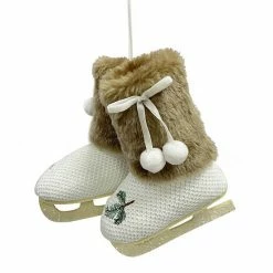 St. Nicholas Square® Faux Fur Ice Skate Christmas Ornament With Loop -St. Nicholas Square Shop unnamed file 1467