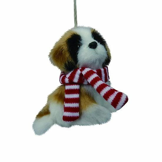 St. Nicholas Square® Faux Fur Dog Christmas Ornament 1 St. Nicholas Square® Faux Fur Dog Christmas Ornament