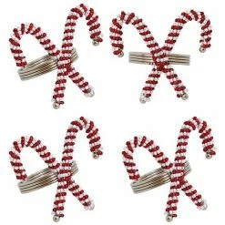 St. Nicholas Square® 4-pc. Candy Cane Napkin Ring Set