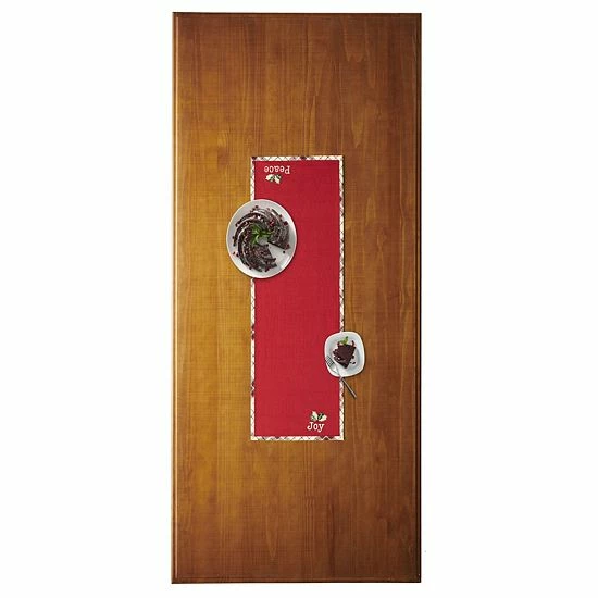 St. Nicholas Square® Peace & Joy Farmhouse Reversible Table Runner - 36" 4 St. Nicholas Square® Peace & Joy Farmhouse Reversible Table Runner - 36" - Image 4