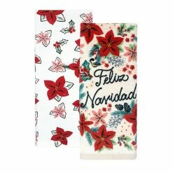 St. Nicholas Square® Feliz Navidad Kitchen Towel 2-pk.