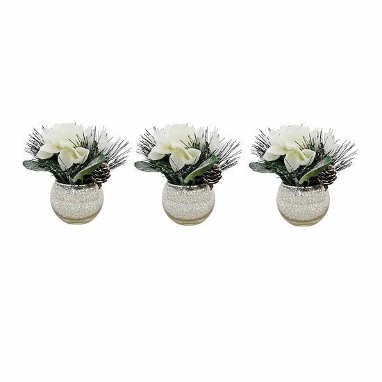 St. Nicholas Square® Artificial Floral Arrangement Table Decor 3-piece Set 1 St. Nicholas Square® Artificial Floral Arrangement Table Decor 3-piece Set
