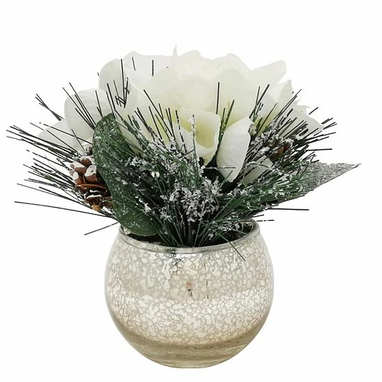 St. Nicholas Square® Artificial Floral Arrangement Table Decor 3-piece Set 4 St. Nicholas Square® Artificial Floral Arrangement Table Decor 3-piece Set - Image 4