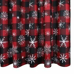 St. Nicholas Square Buffalo Check Snowflake Shower Curtain -St. Nicholas Square Shop unnamed file 160