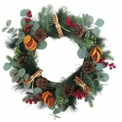 St. Nicholas Square® Artificial Orange Slice Eucalyptus Wreath