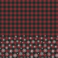 St. Nicholas Square Buffalo Check Snowflake Shower Curtain -St. Nicholas Square Shop unnamed file 161