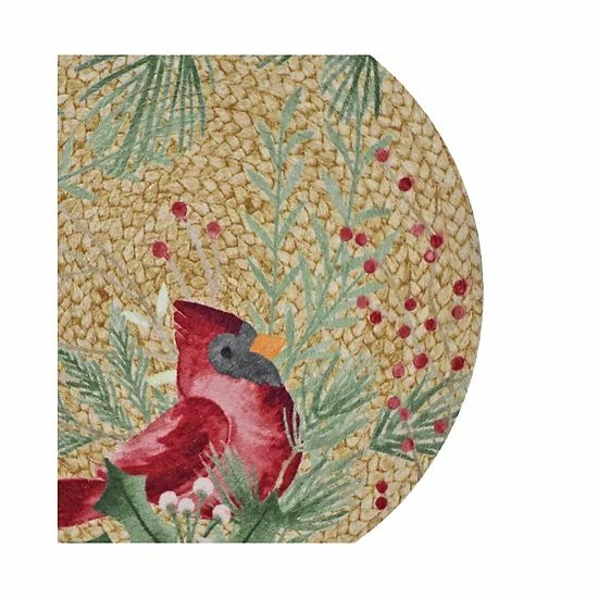 St. Nicholas Square® Cardinal Jute Table Runner - 36" 2 St. Nicholas Square® Cardinal Jute Table Runner - 36" - Image 2