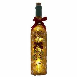 St. Nicholas Square® LED "Deck The Halls Y'all" Wine Bottle