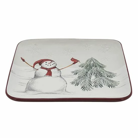 St. Nicholas Square® Yuletide Square Salad Plate 2 St. Nicholas Square® Yuletide Square Salad Plate - Image 2