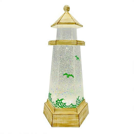 St. Nicholas Square® Shimmer Lighthouse LED Spinning Water Table Decor 1 St. Nicholas Square® Shimmer Lighthouse LED Spinning Water Table Decor