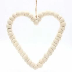 St. Nicholas Square® Heart Wool Christmas Ornament