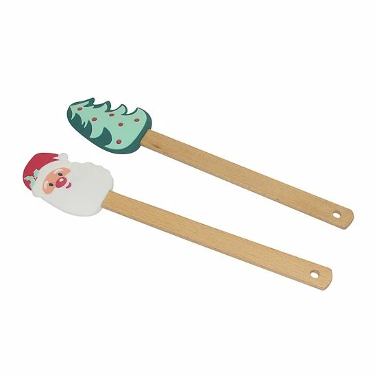 St. Nicholas Square® 2-pc. Silicone Spatula Set 2 St. Nicholas Square® 2-pc. Silicone Spatula Set - Image 2