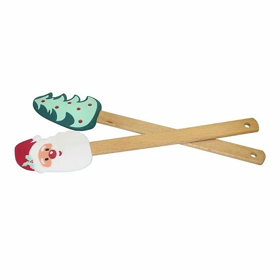 St. Nicholas Square® 2-pc. Silicone Spatula Set 4 St. Nicholas Square® 2-pc. Silicone Spatula Set - Image 4