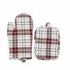 St. Nicholas Square® Farmhouse Plaid Oven Mitt & Pot Holder Set