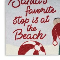 St. Nicholas Square® Santa Beach Holiday 19.5'' X 30'' Accent Rug -St. Nicholas Square Shop unnamed file 1798