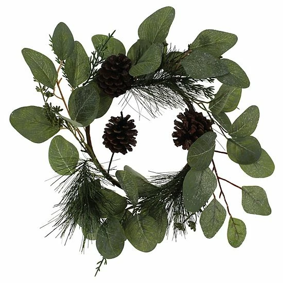 St. Nicholas Square® Artificial Glittered Greenery Mini Wreath 1 St. Nicholas Square® Artificial Glittered Greenery Mini Wreath