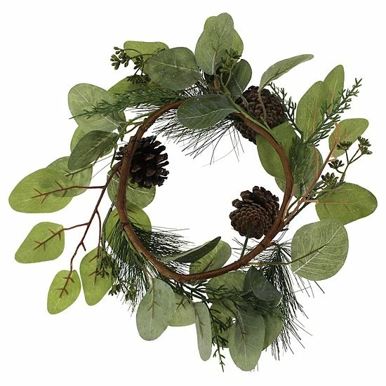 St. Nicholas Square® Artificial Glittered Greenery Mini Wreath 2 St. Nicholas Square® Artificial Glittered Greenery Mini Wreath - Image 2