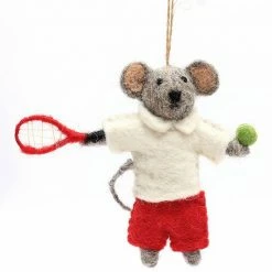 St. Nicholas Square® Tennis Mouse Christmas Ornament