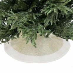 St. Nicholas Square® White & Gold Tree Skirt