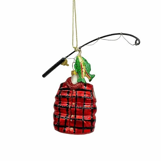 St. Nicholas Square® Fishing Vest Christmas Ornament 2 St. Nicholas Square® Fishing Vest Christmas Ornament - Image 2